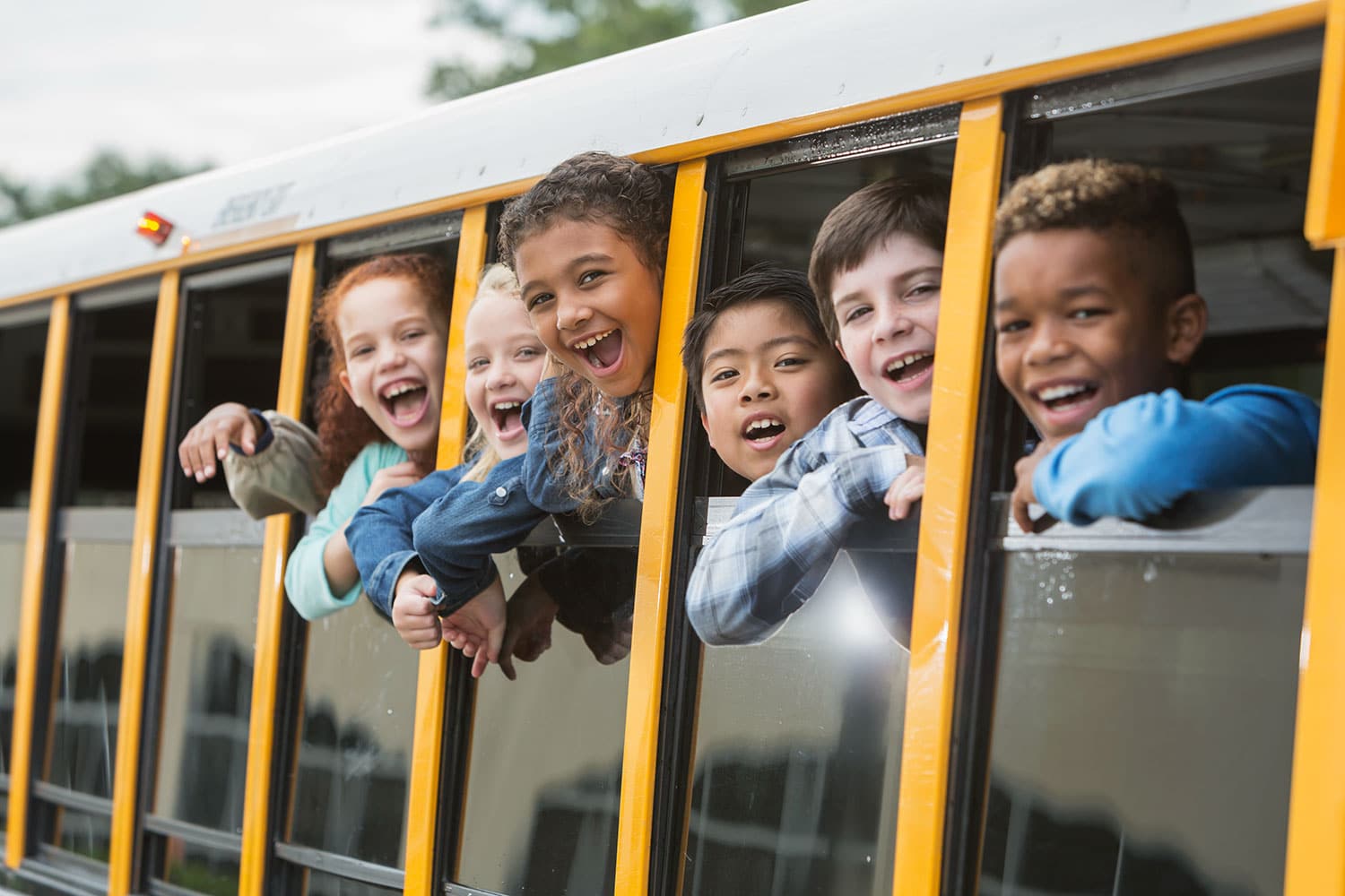 School-kids-on-school-bus